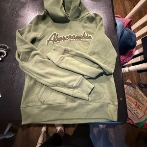Olive green Abercrombie hoodie size large